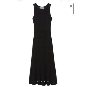 Proenza schouler black knit dress with halter racker back. XS. Brand new.